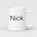 Nick Mug in white