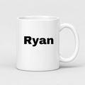 Ryan Mug in white