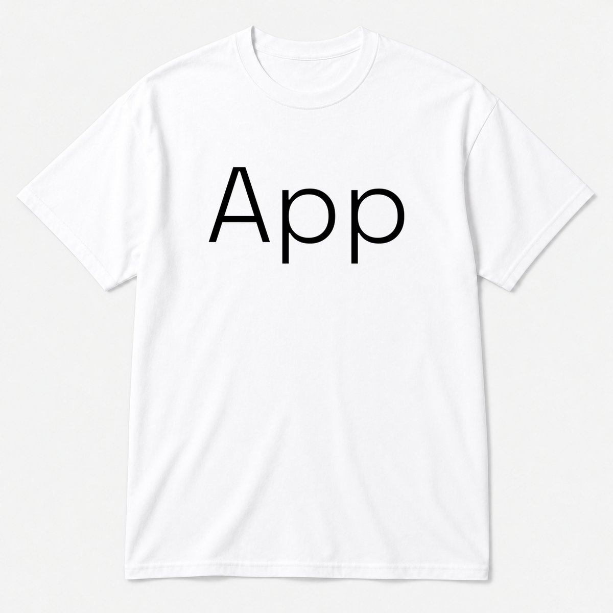 App T-Shirt in white
