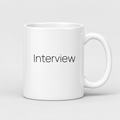 Interview Mug in white