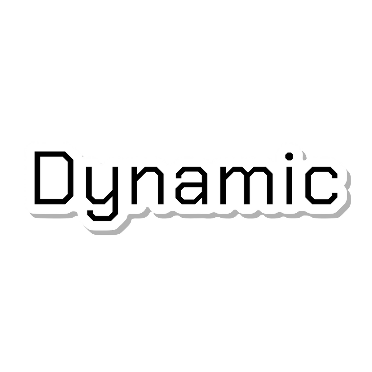 Dynamic die-cut sticker