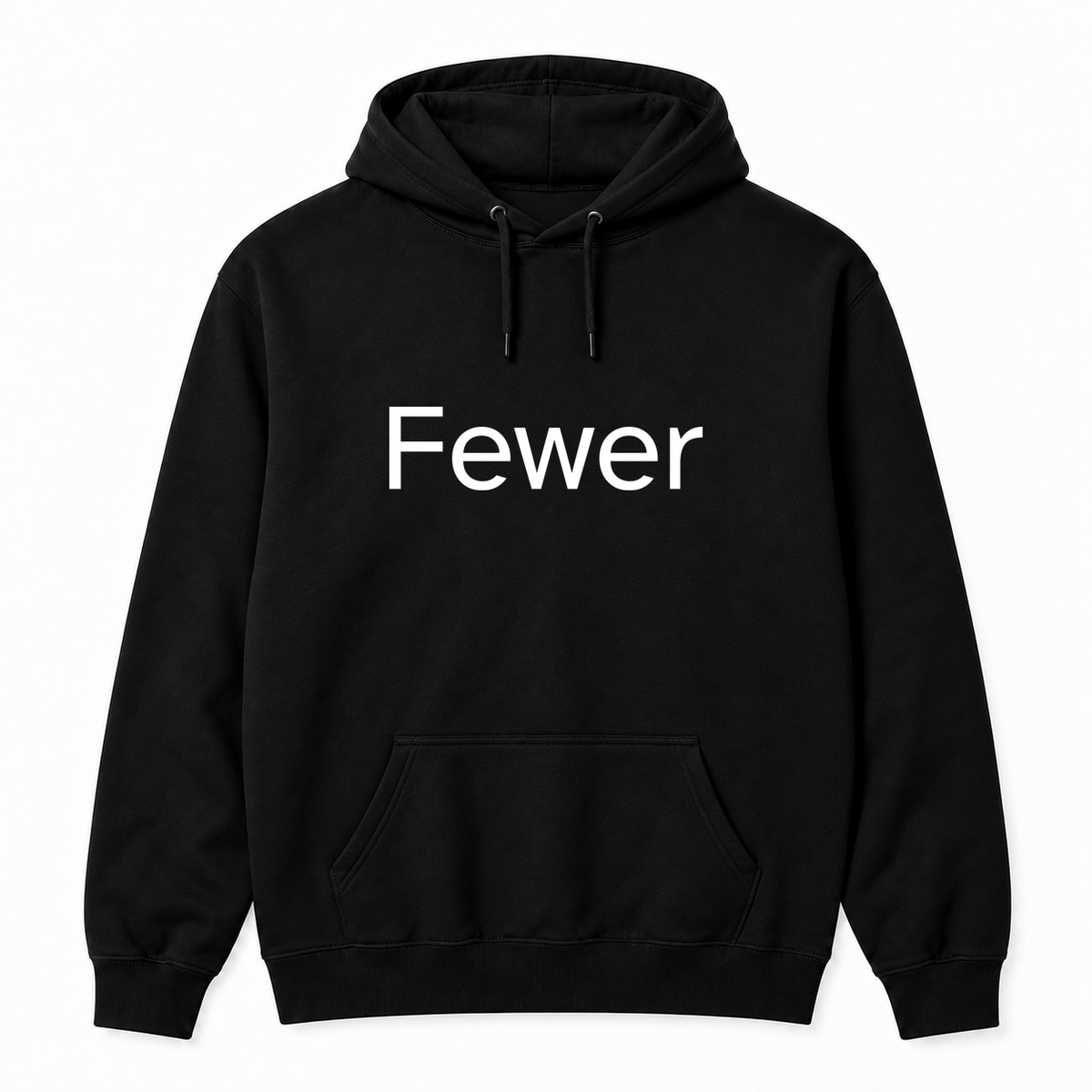 Fewer Hoodie in black