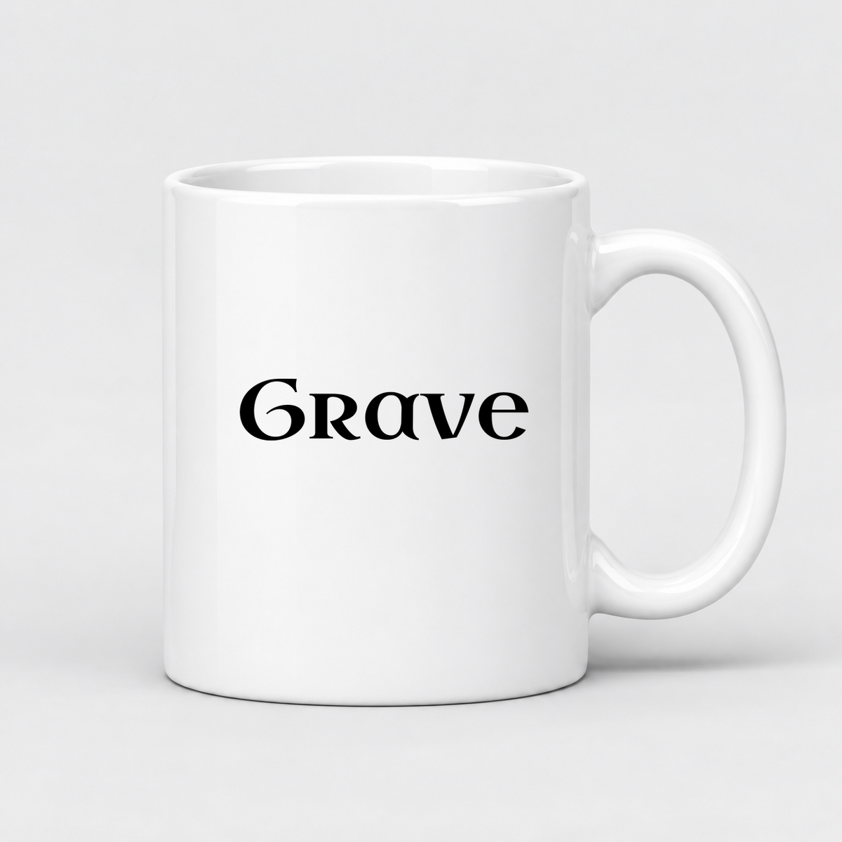 Grave Mug in white