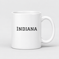 Indiana Mug in white