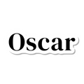 Oscar die-cut sticker