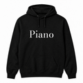 Piano Hoodie in black