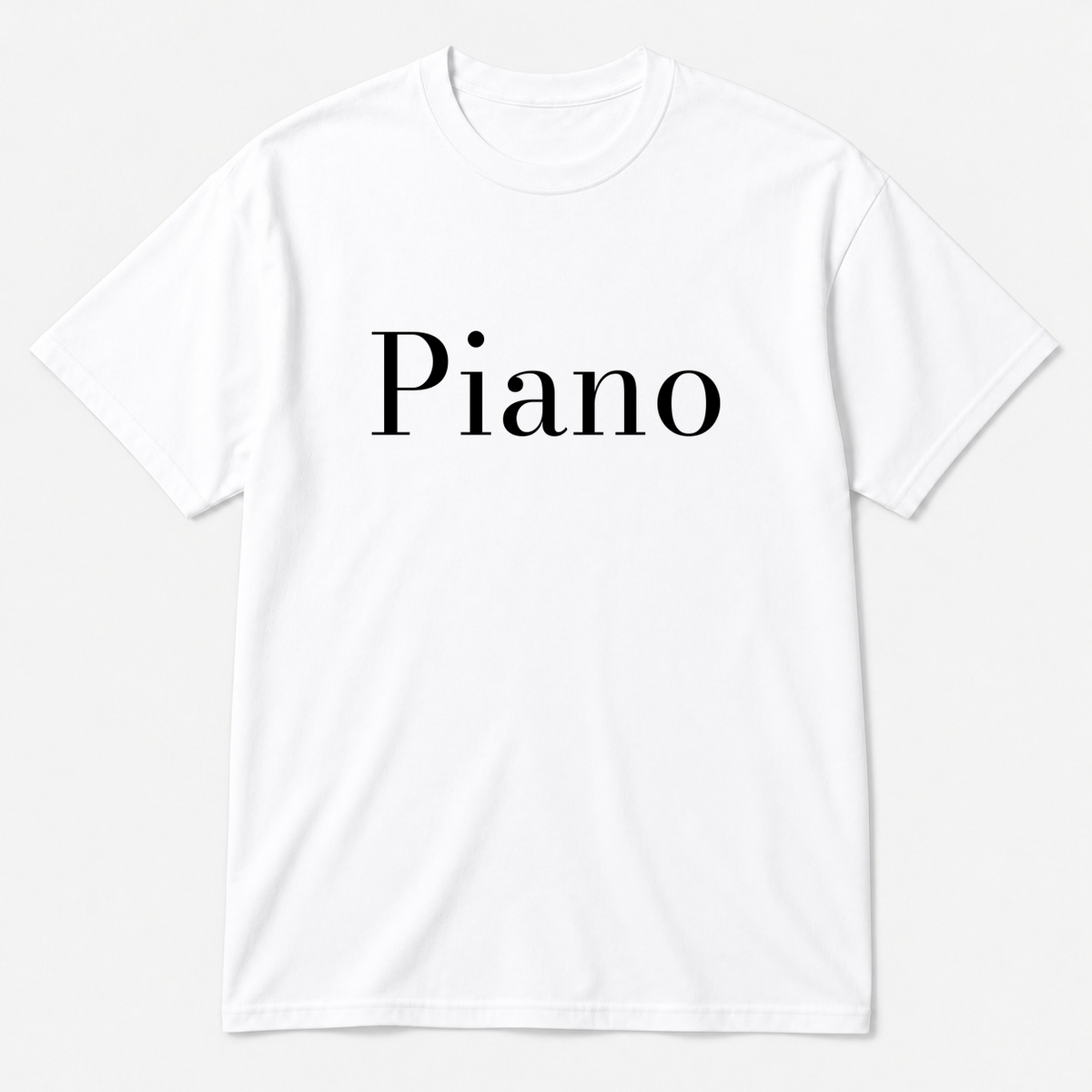 Piano T-Shirt in white