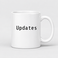 Updates Mug in white
