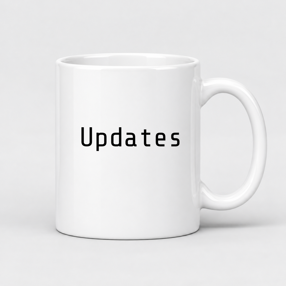 Updates Mug in white