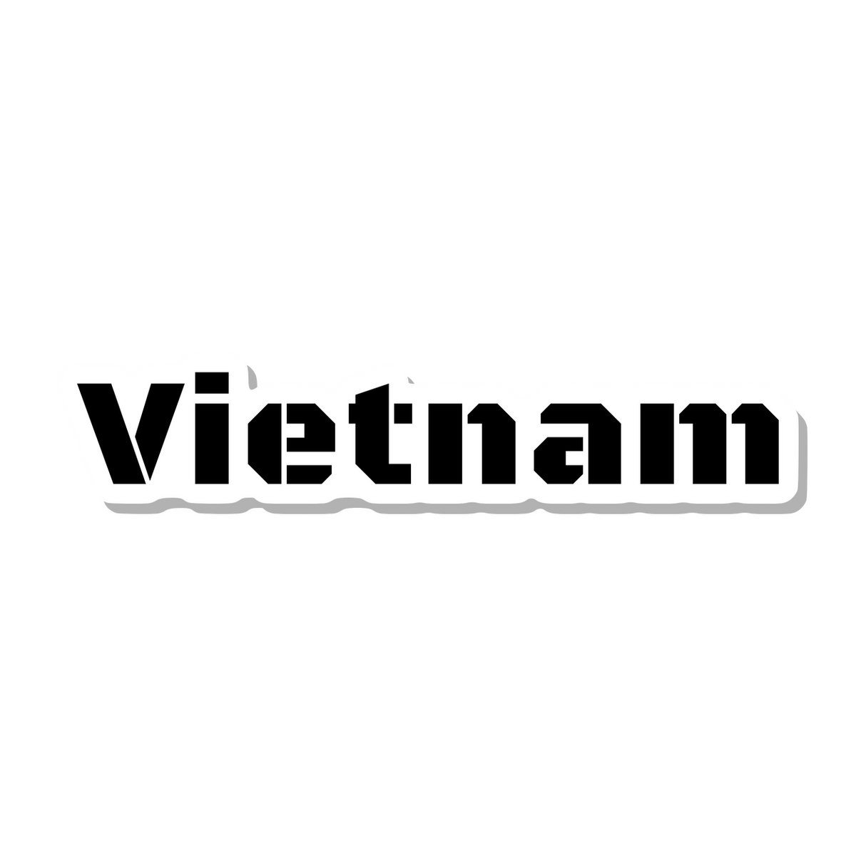Vietnam die-cut sticker