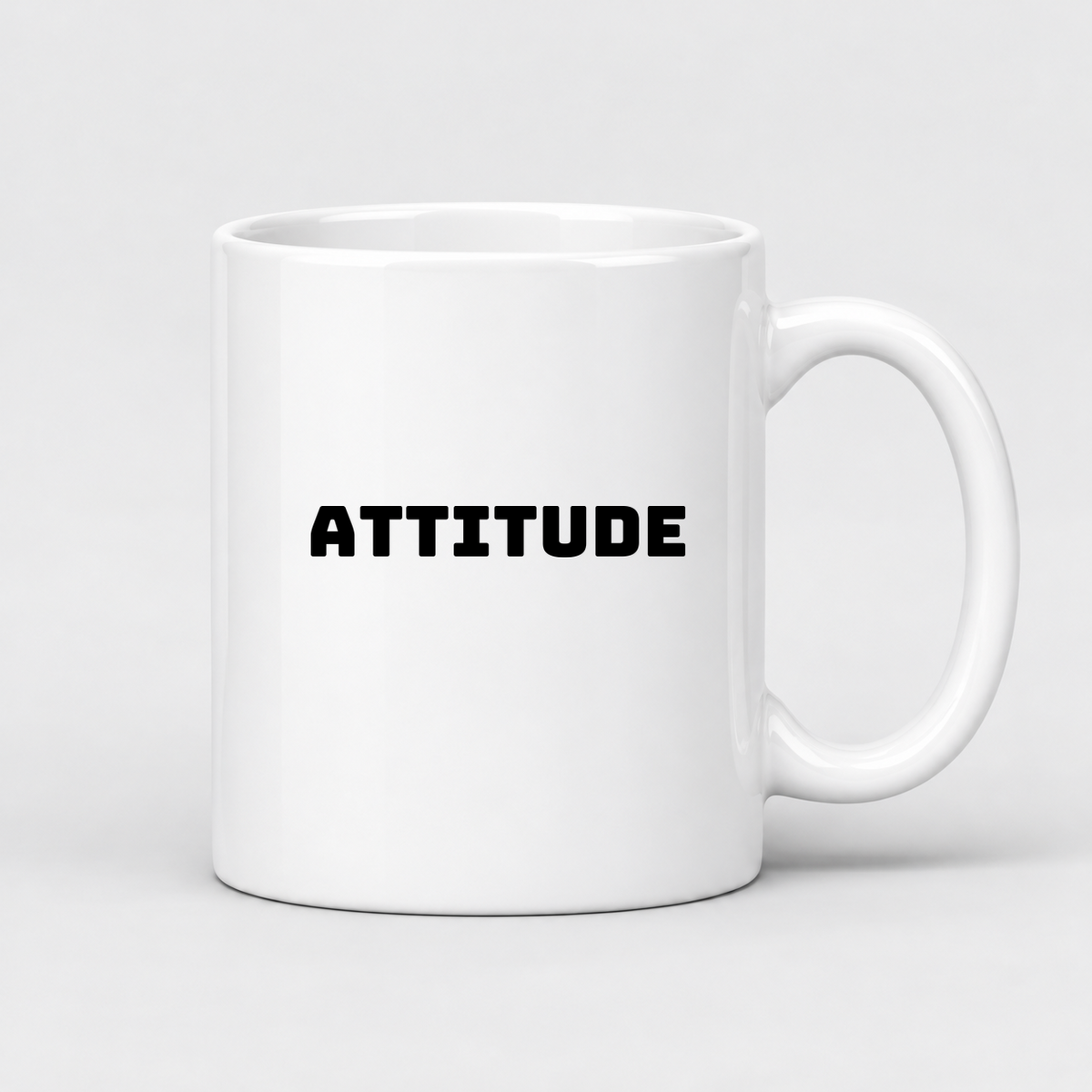 Attitude Mug in white