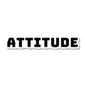 Attitude die-cut sticker