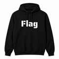 Flag Hoodie in black