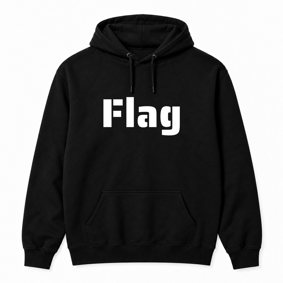 Flag Hoodie in black