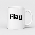 Flag Mug in white
