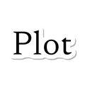 Plot die-cut sticker