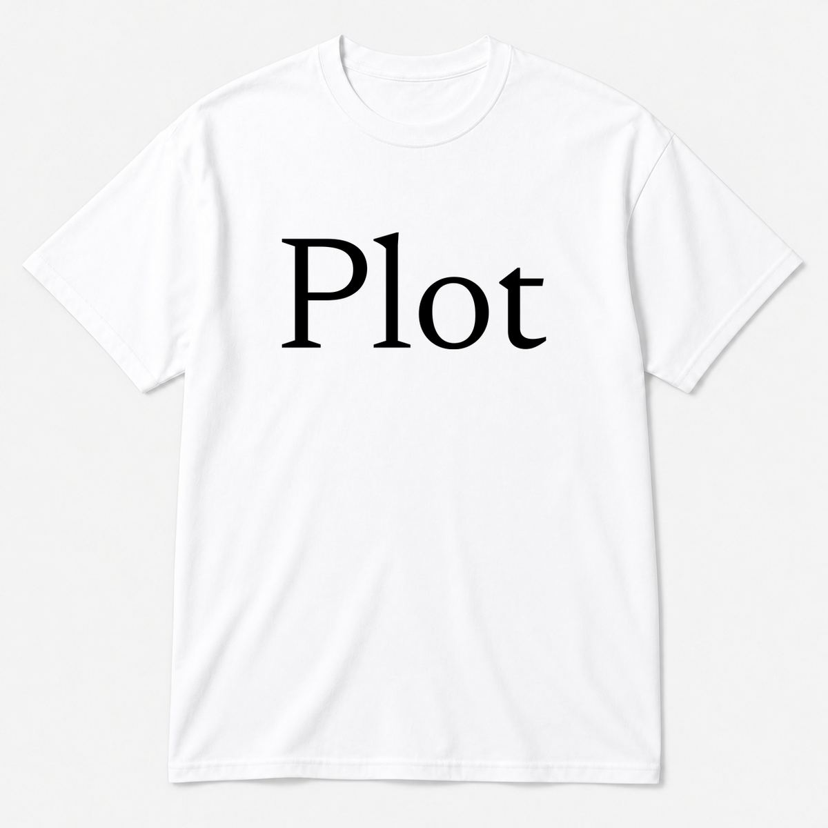 Plot T-Shirt in white