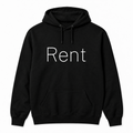 Rent Hoodie in black