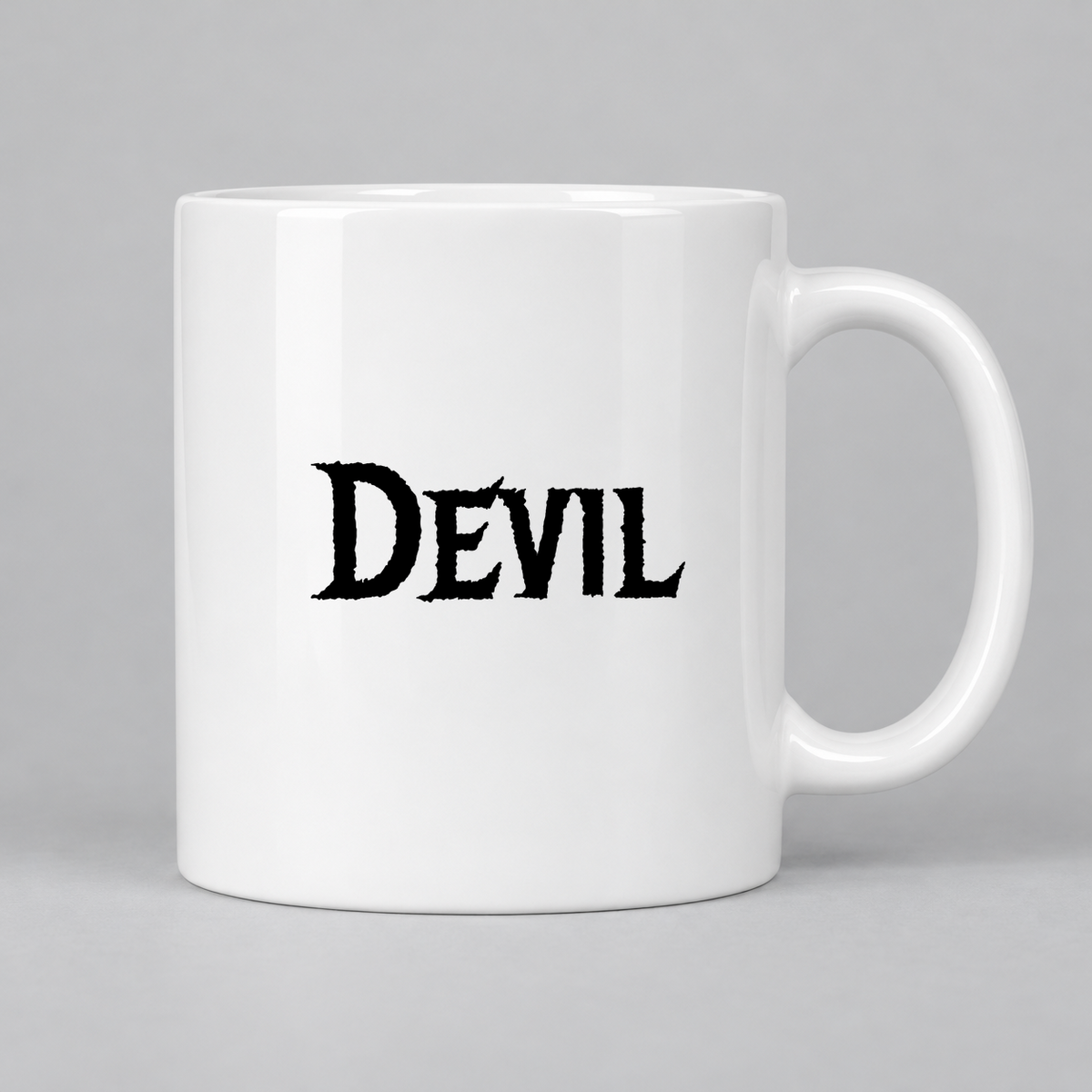 Devil Mug in white