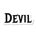 Devil die-cut sticker