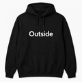 Outside Hoodie in black
