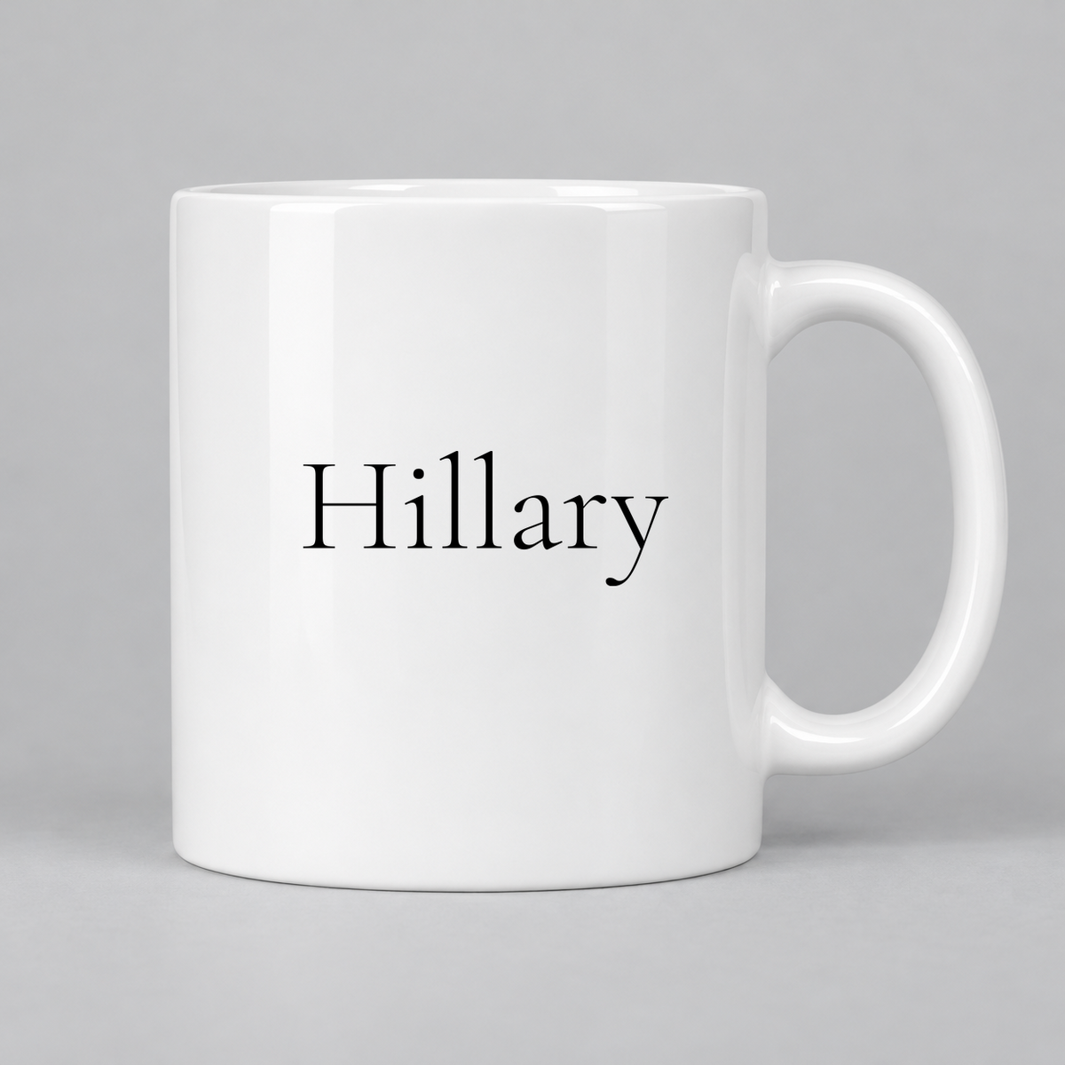 Hillary Mug in white