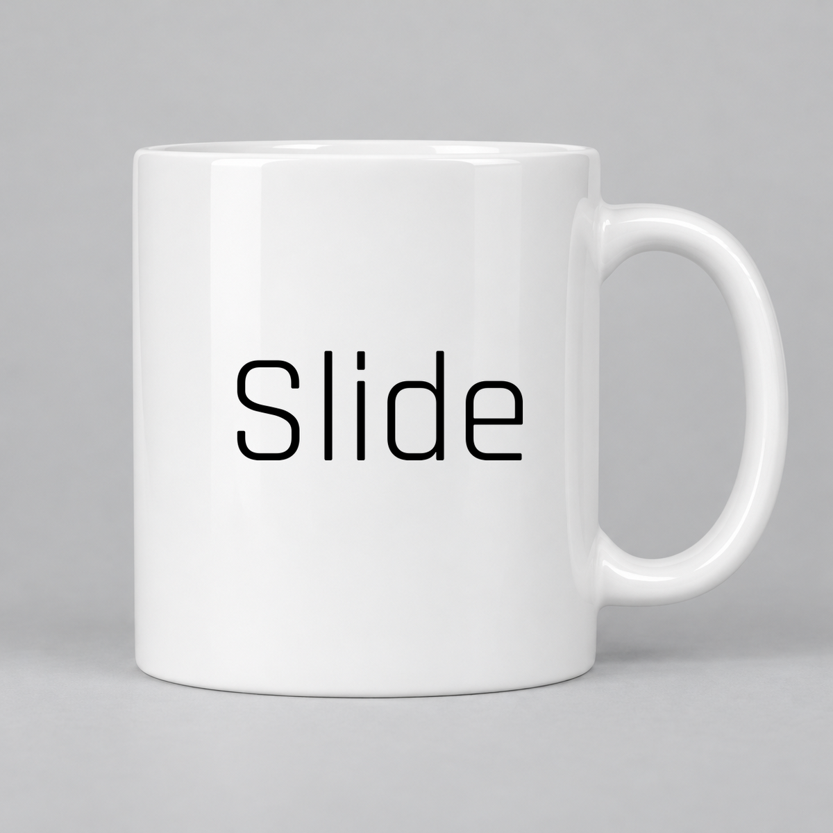 Slide Mug in white