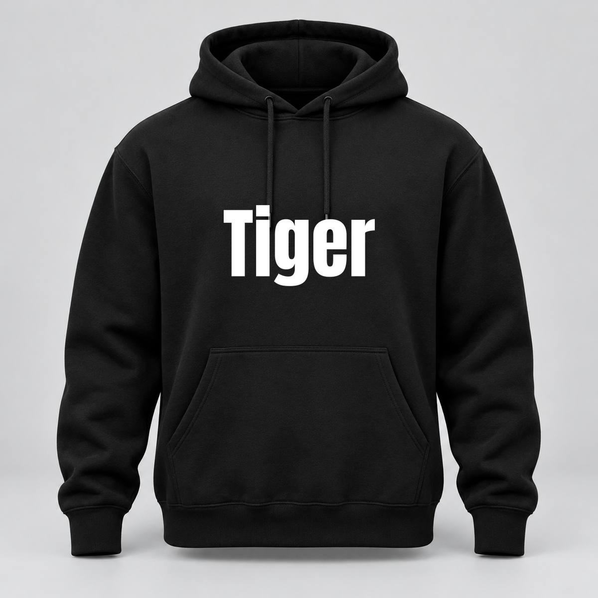 Tiger Hoodie in black