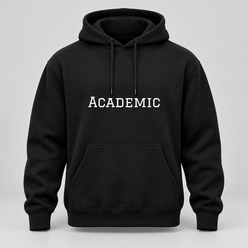 Academic Hoodie in black