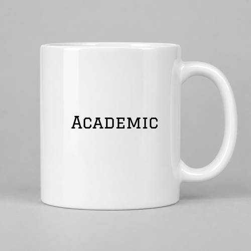 Academic Mug in white