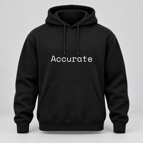 Accurate Hoodie in black