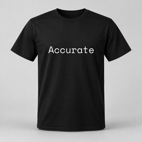 Accurate T-Shirt in black