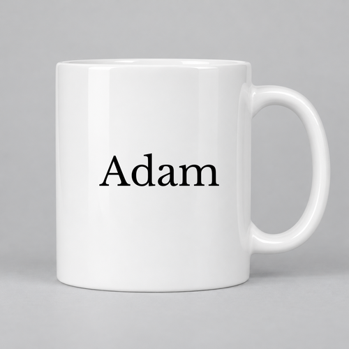 Adam Mug in white