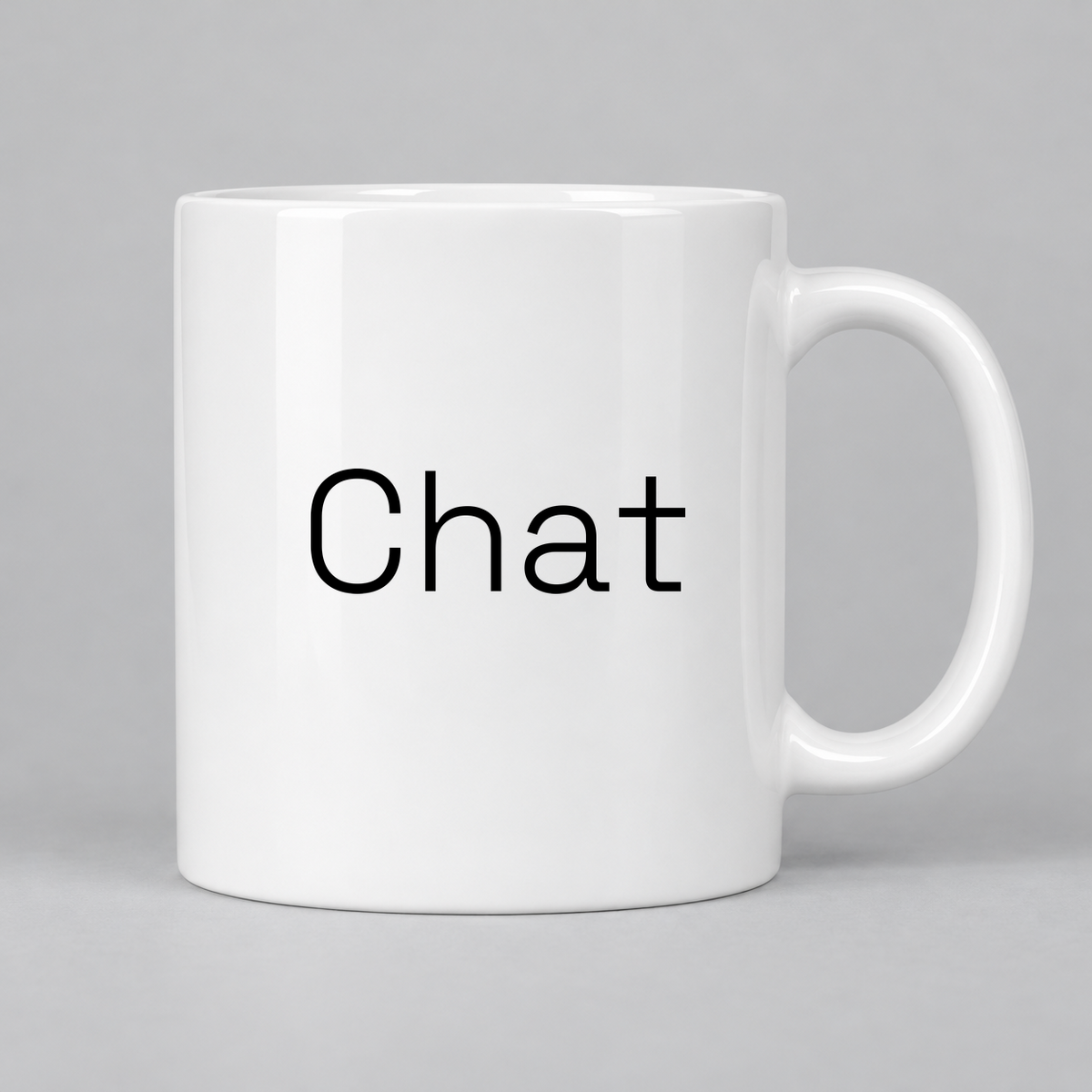Chat Mug in white