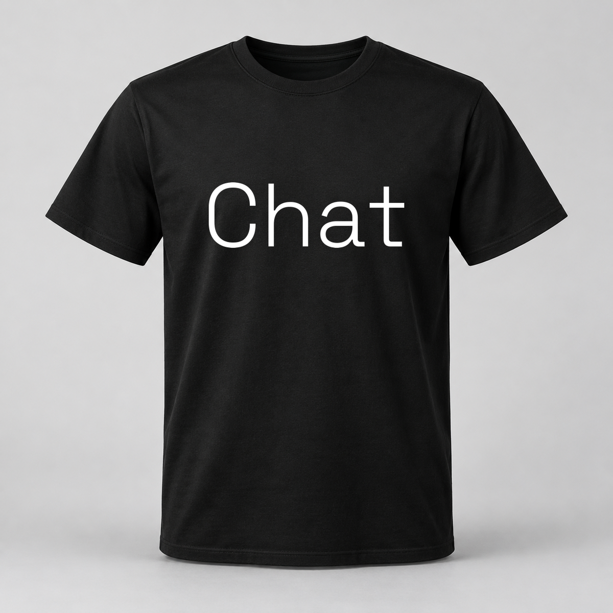 Chat T-Shirt in black