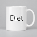 Diet Mug in white