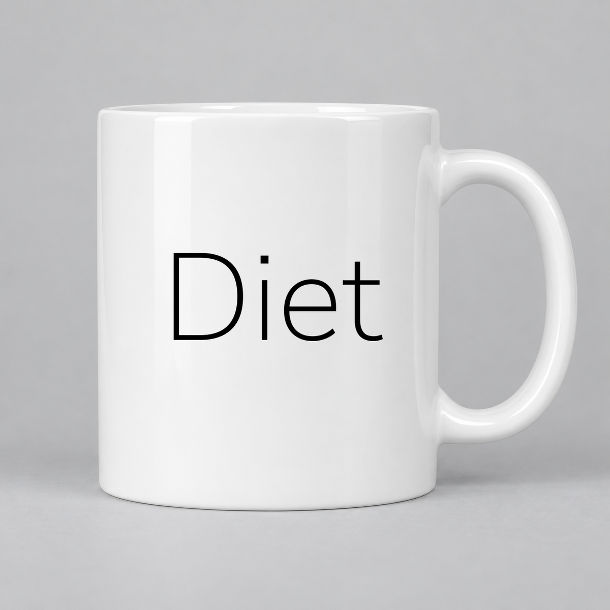 Diet Mug in white