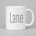 Lane Mug in white