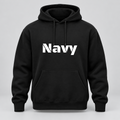 Navy Hoodie in black