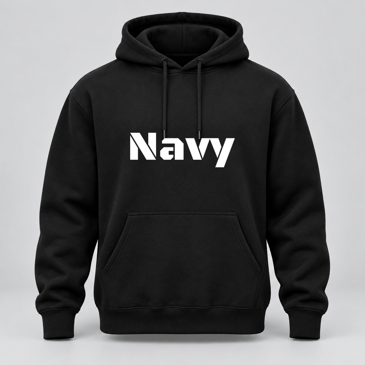 Navy Hoodie in black