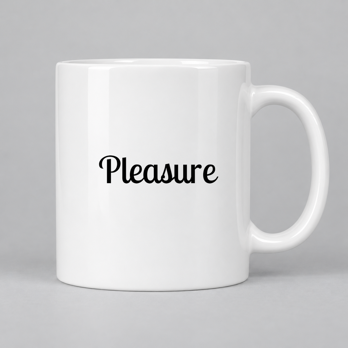 Pleasure Mug in white