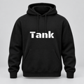 Tank Hoodie in black