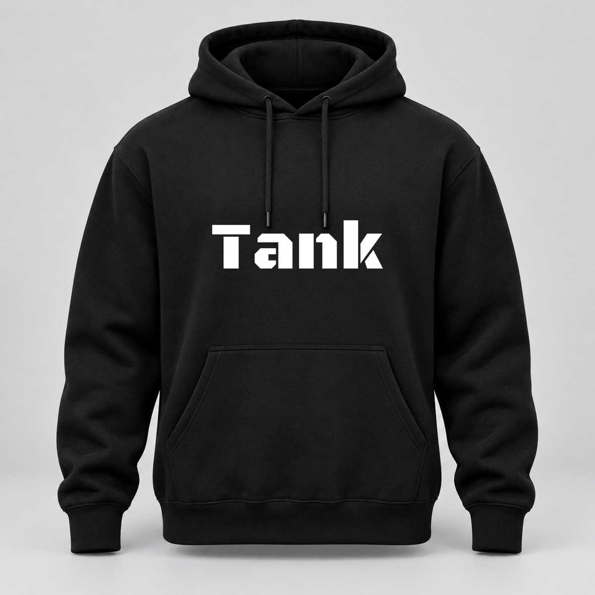 Tank Hoodie in black