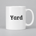 Yard Mug in white