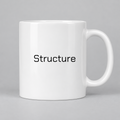 Structure Mug in white