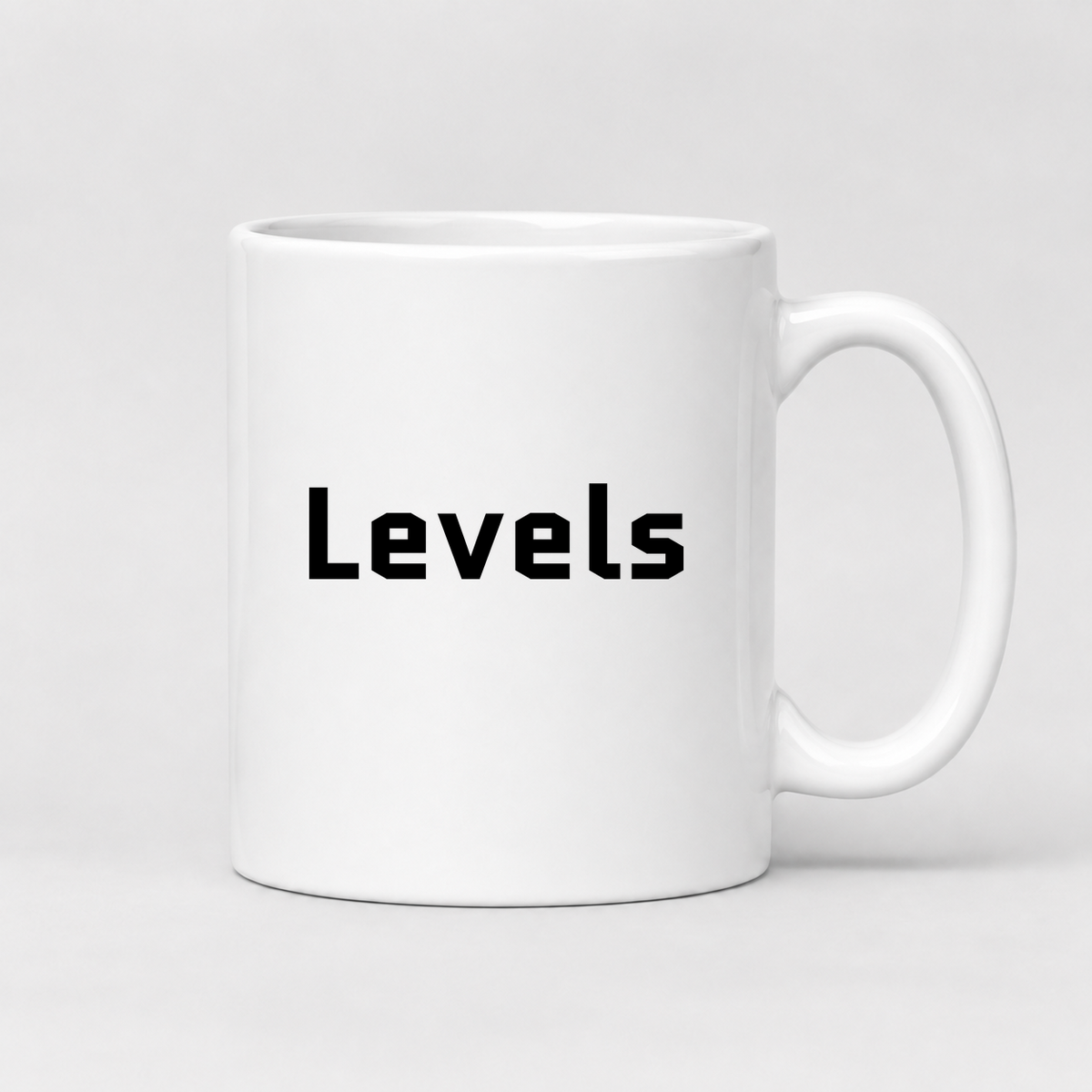 Levels Mug in white