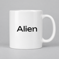 Alien Mug in white
