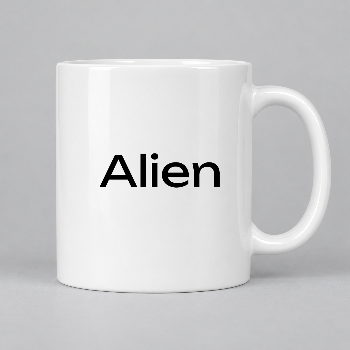 Alien Mug in white