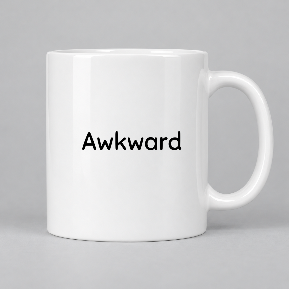 Awkward Mug in white