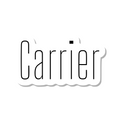 Carrier die-cut sticker